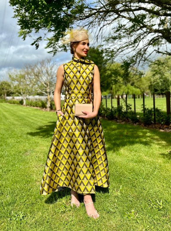 Claudia Campbell Melbourne Cup Fashions on the Field outfit 2024